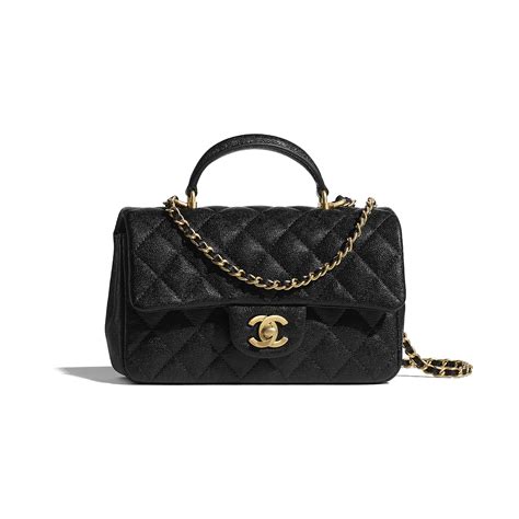 chanel mini flap bag chain length|chanel mini flap bag with top handle.